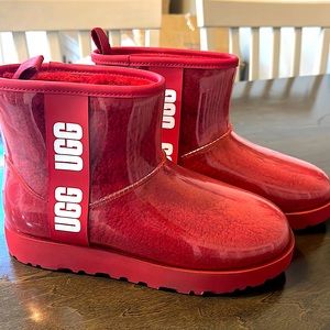 Classic clear red UGG boots
